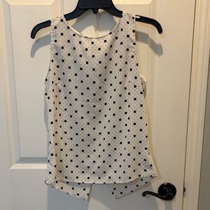 Polka Dot Sleeveless Women's Top